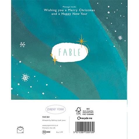 Paper Rose 'To All Of You Snowmen Gathering' Christmas Card