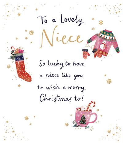 UKG 'To A Lovely Niece' Christmas Card