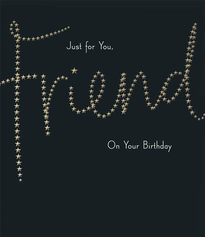 UKG 'Just For You Friend On Your Birthday' Birthday Card