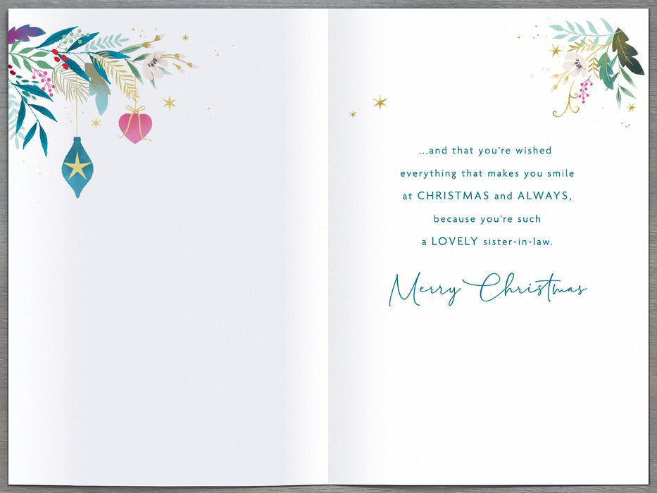UKG 'For You Sister In Law At Christmas' Christmas Card
