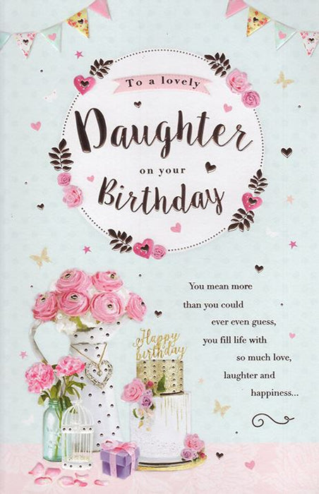 ICG 'To A Lovely Daughter' Birthday Card