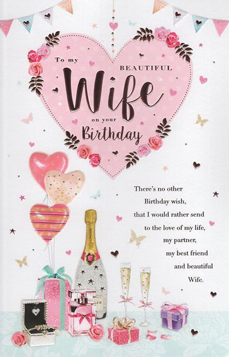 ICG 'Happy Birthday Wonderful Wife' Card