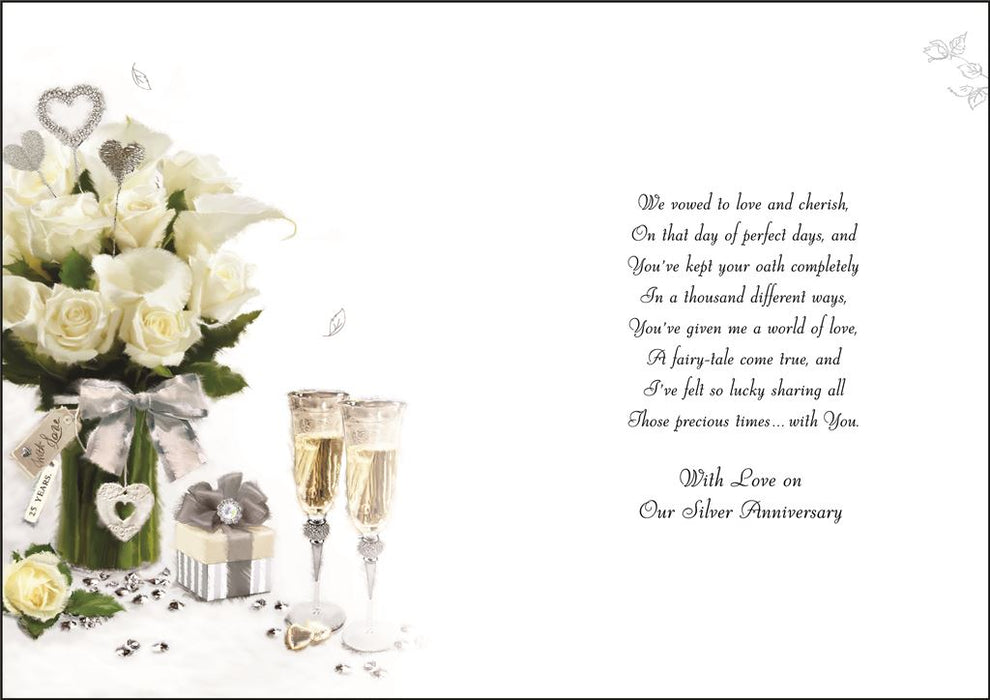 Jonny Javelin 'To My Wonderful Wife With Love On Our Silver Anniversary' Anniversary Card