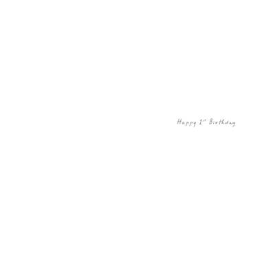 Paper Rose 'Age 1 Today' Birthday Card