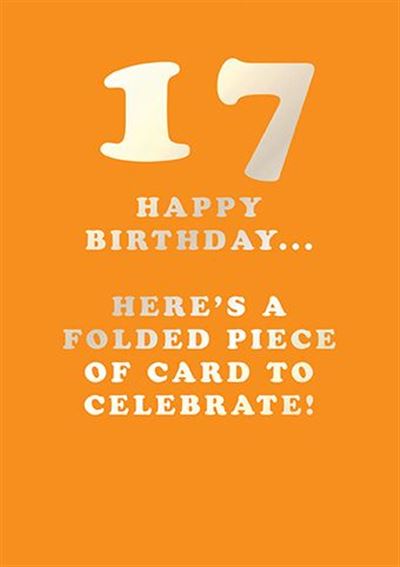 Paper Rose '17 Happy Birthday...' Birthday Card