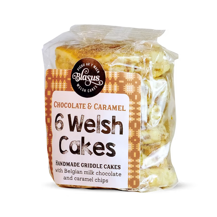 Blasus Chocolate & Caramel Welshcakes - 6 Pack