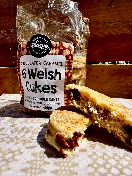 Blasus Chocolate & Caramel Welshcakes - 6 Pack