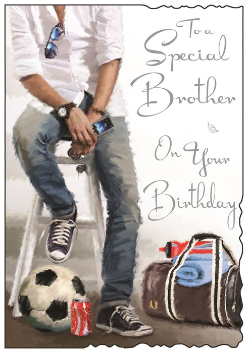 Jonny Javelin 'To A Special Brother' Birthday Card