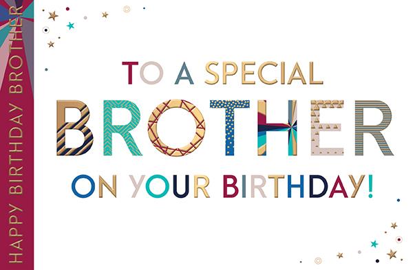 Words N Wishes 'To A Special Brother' Birthday Card