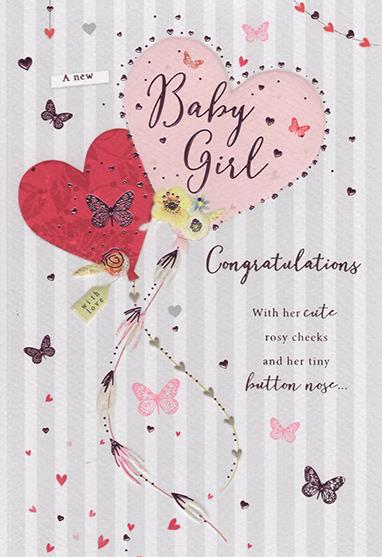 ICG 'A New Baby Girl' Card
