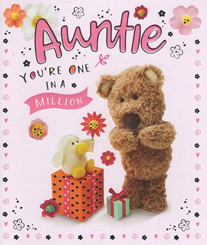 ICG 'Auntie You're One In a Million' Birthday Card