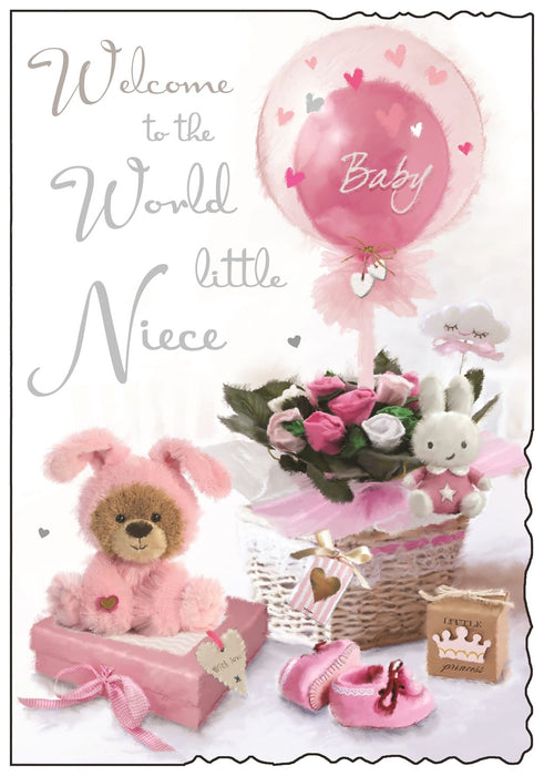 Jonny Javelin 'Welcome To The World Little Niece' New Baby Card