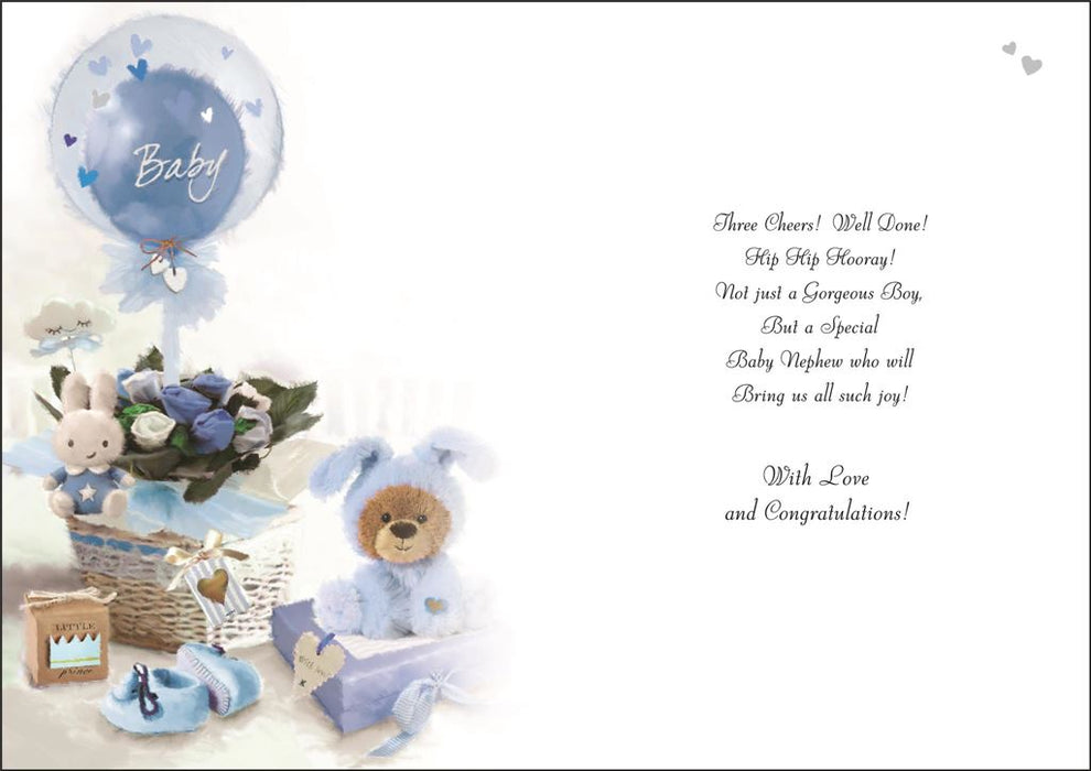 Jonny Javelin 'Welcome To The World Little Nephew' New Baby Card