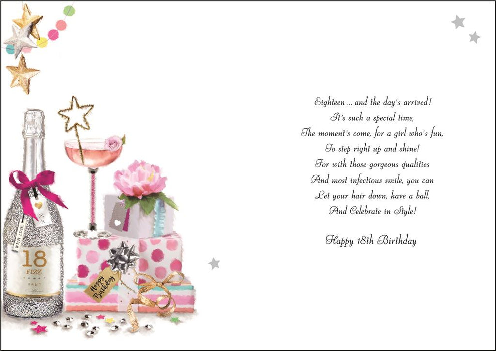 Jonny Javelin 'Happy 18th Birthday Wishes' Birthday Card