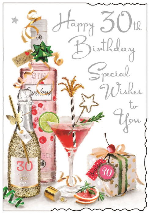 Jonny Javelin 'Happy 30th Birthday Wishes' Birthday Card