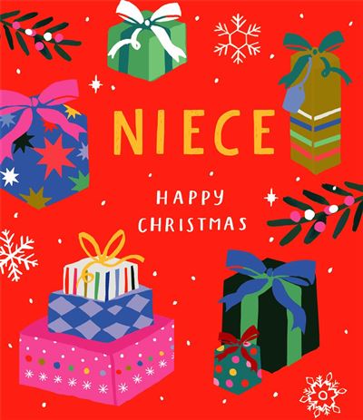 UKG 'Niece Happy Birthday' Christmas Card
