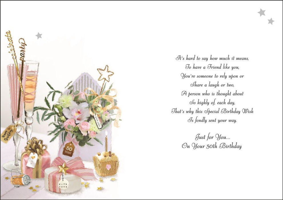 Jonny Javelin 'To A Special Friend On Your 50th' Birthday Card