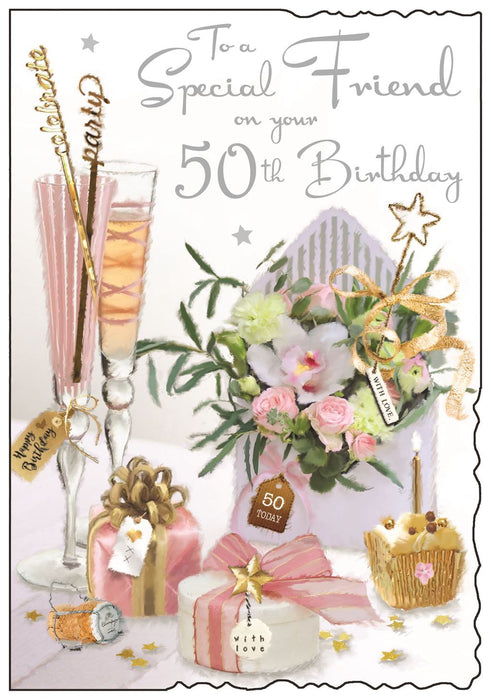 Jonny Javelin 'To A Special Friend On Your 50th' Birthday Card