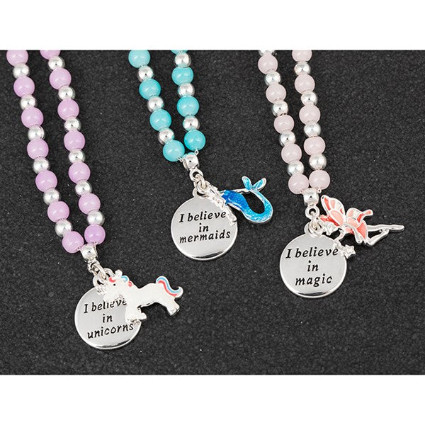 Equilibrium Girls Silver Plated Mystical Bread Necklace