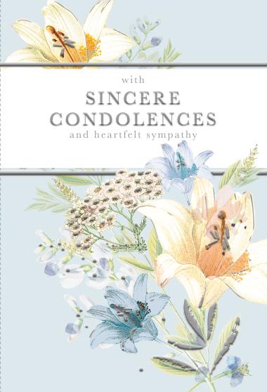 Words & Wishes 'With Deepest Sympathy' Card