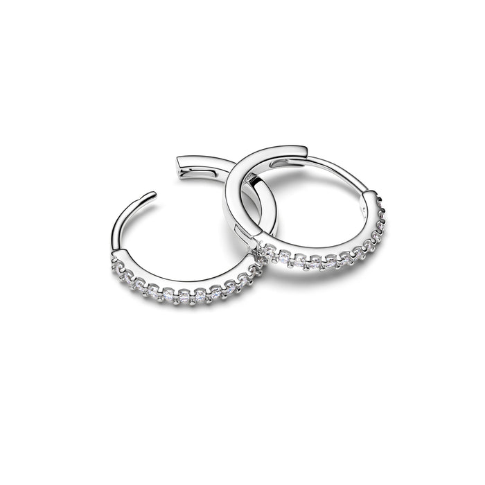 Pandora Sparkling Mini Hoop Earrings Sterling Silver
