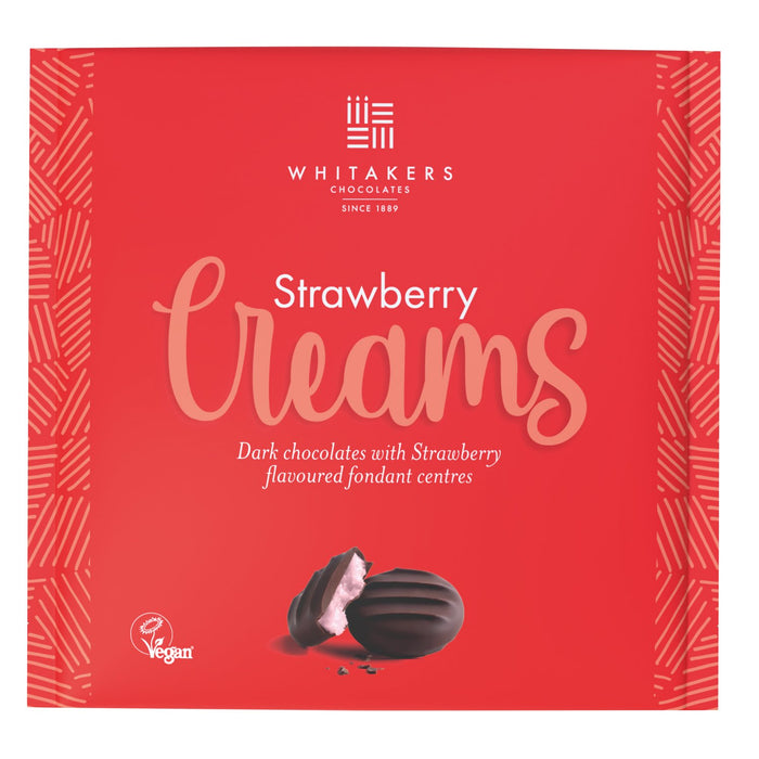 Whitakers Dark Chocolate Strawberry Creams 75g