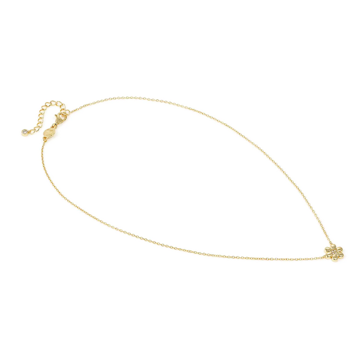 Nomination Petit Sparkle Flower With Crystal Gold Necklace