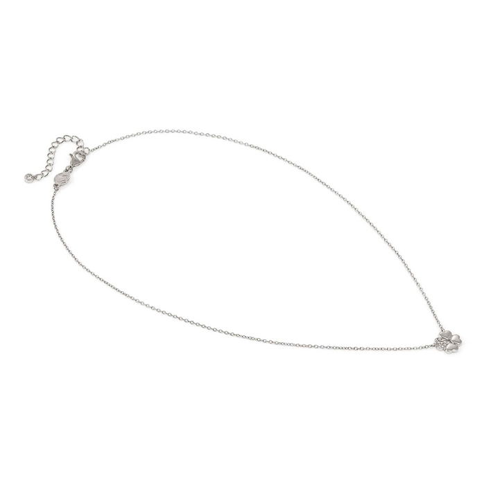 Nomination Petit Sparkle Four Leaf Clover With Crystal Necklace