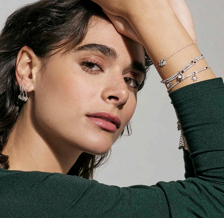 Nomination Petit Sparkle Tennis With Crystal Gold Bracelet