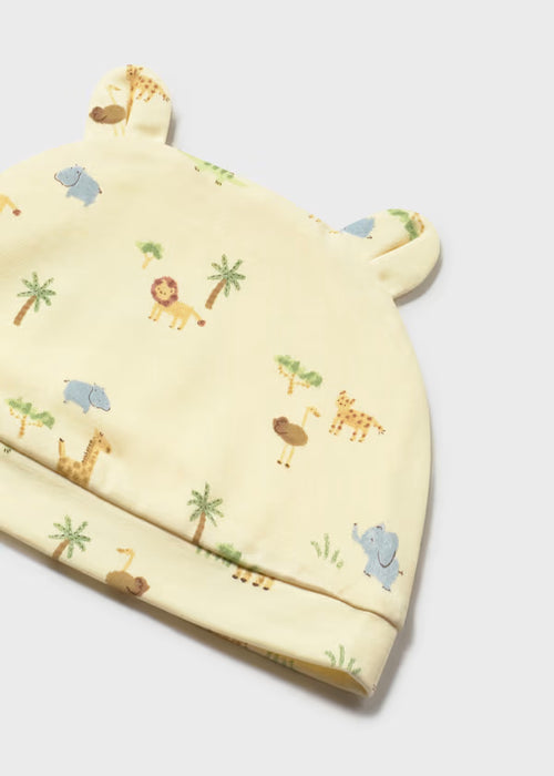 Mayoral Girl Sunny Footed Pants, Body And Hat Set 3 Piece Set