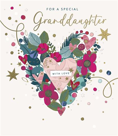 UKG 'For A Special Granddaughter' Christmas Card
