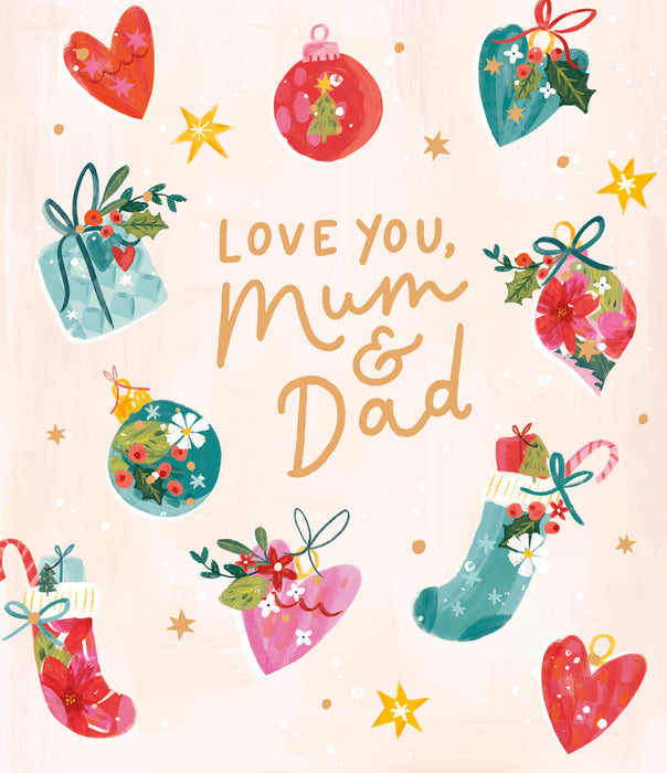 UKG 'Love You Mum & Dad' Christmas Card