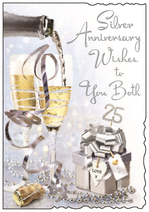 Jonny Javelin 'Silver Anniversary Wishes' Anniversary Card