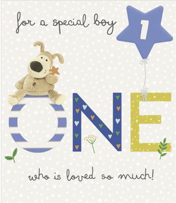 UKG '1st Birthday Boy' Birthday Card