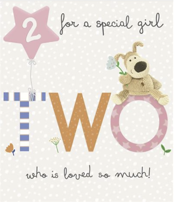 UKG '2nd Birthday Girl' Birthday Card