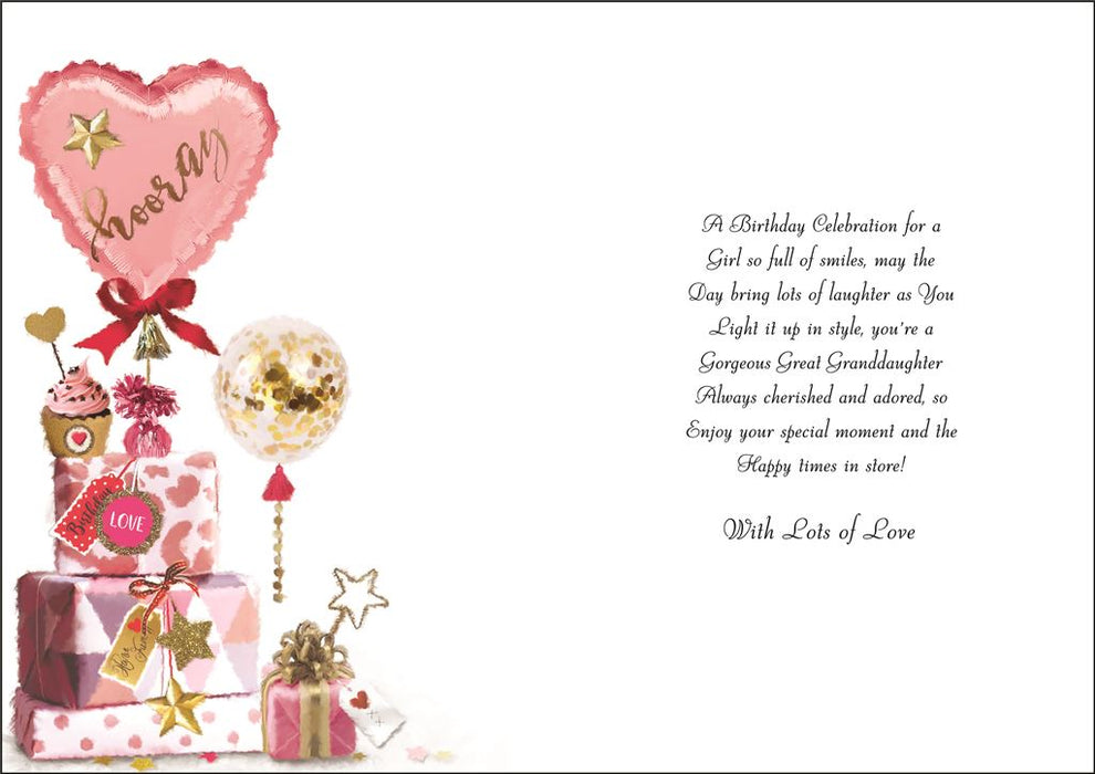 Jonny Javelin 'To A Special Great Granddaughter' Birthday Card