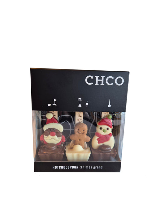 Hotchocspoon Christmas Time 3 Hot Chocolate Spoon Gift Pack 182g