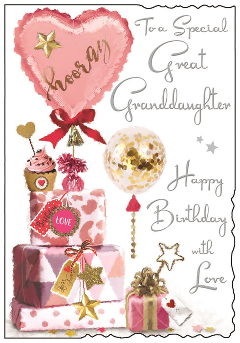Jonny Javelin 'To A Special Great Granddaughter' Birthday Card