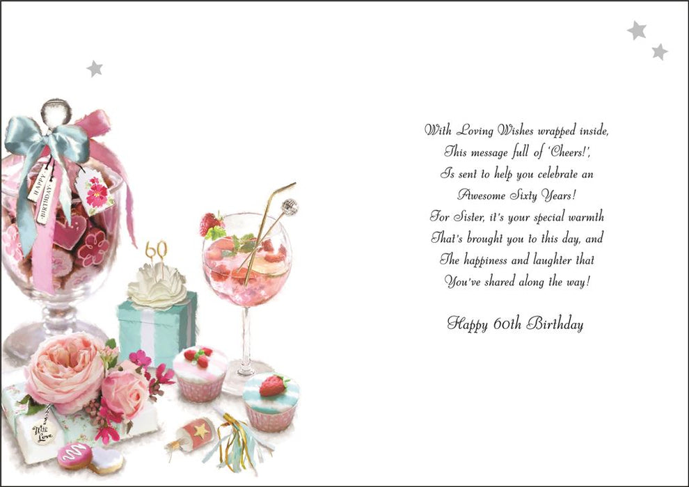 Jonny Javelin 'To A Special Sister Happy 60th Birthday' Birthday Card