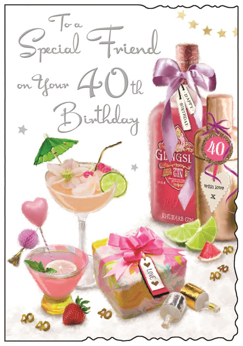 Jonny Javelin 'To A Special Friend On Your 40th' Birthday Card
