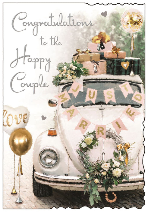 Jonny Javelin 'Congratulations To The Happy Couple' Wedding Card