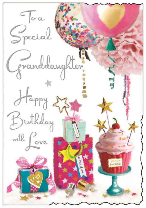 Jonny Javelin 'To A Special  Granddaughter' Birthday Card