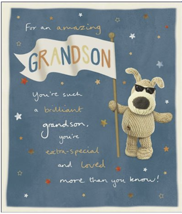 UKG 'Grandson' Birthday Card