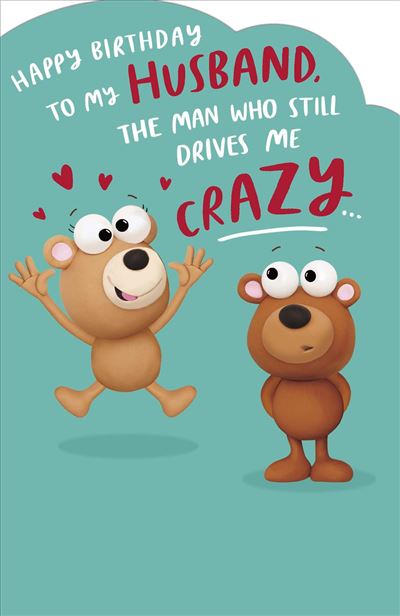 UKG 'Happy Birthday To My Husband' Birthday Card