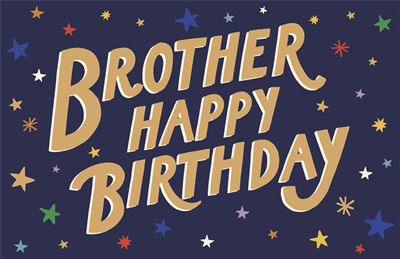UKG 'Brother Happy Birthday' Birthday Card