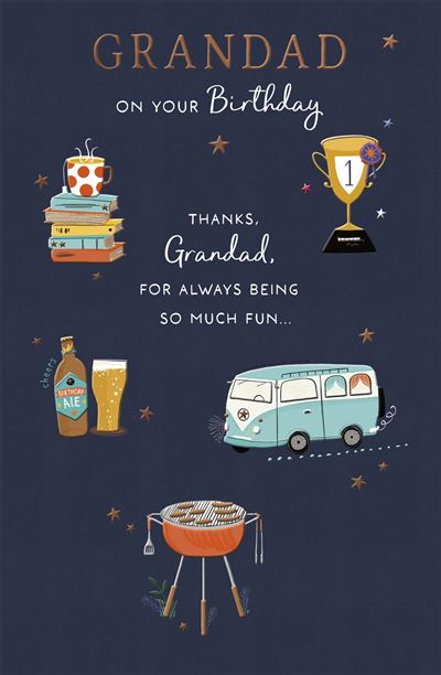 UKG 'Grandad On Your Birthday ' Birthday Card