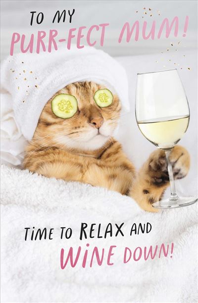 UKG 'To My Purr-fect Mum' Birthday Card