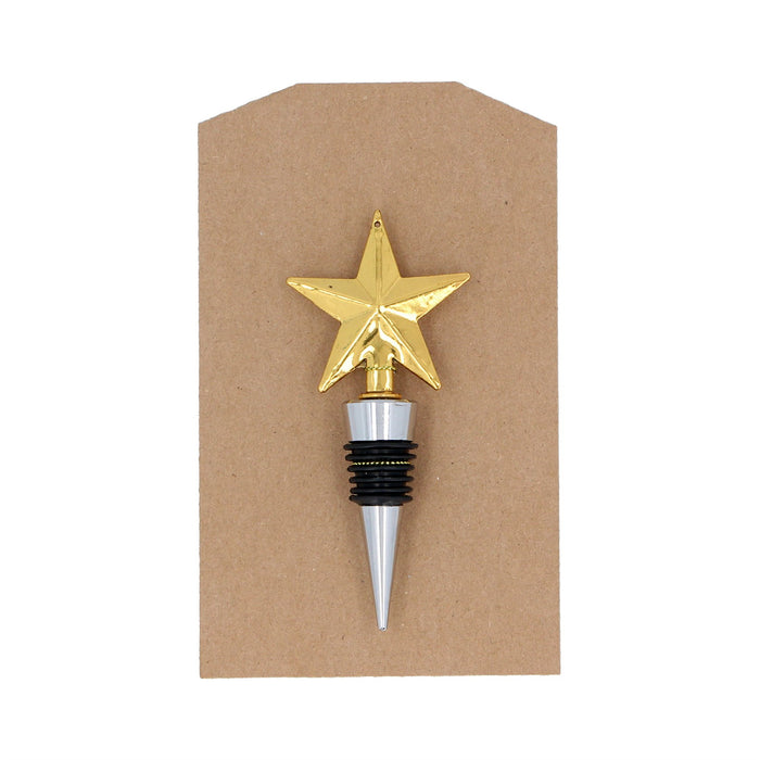 Gisela Graham Metal Star Bottle Stopper