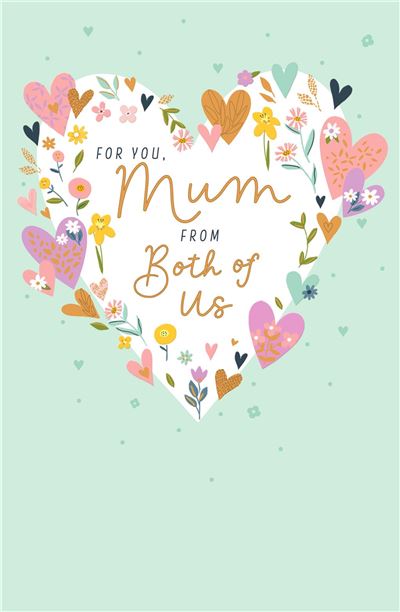UKG 'For You Mum From Both Of Us' Birthday Card