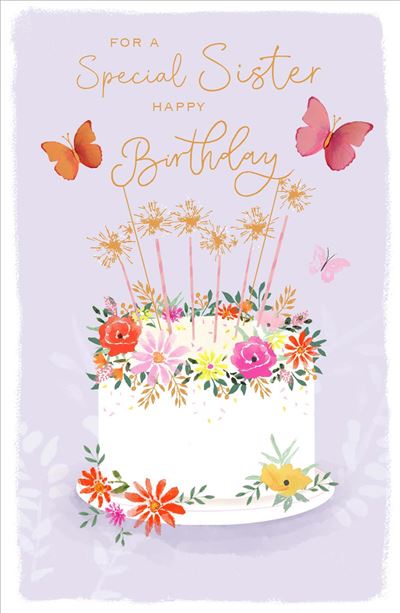 UKG 'For A Special Sister' Birthday Card